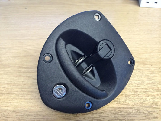 Drop tee T Vector compression handle with keyed lock